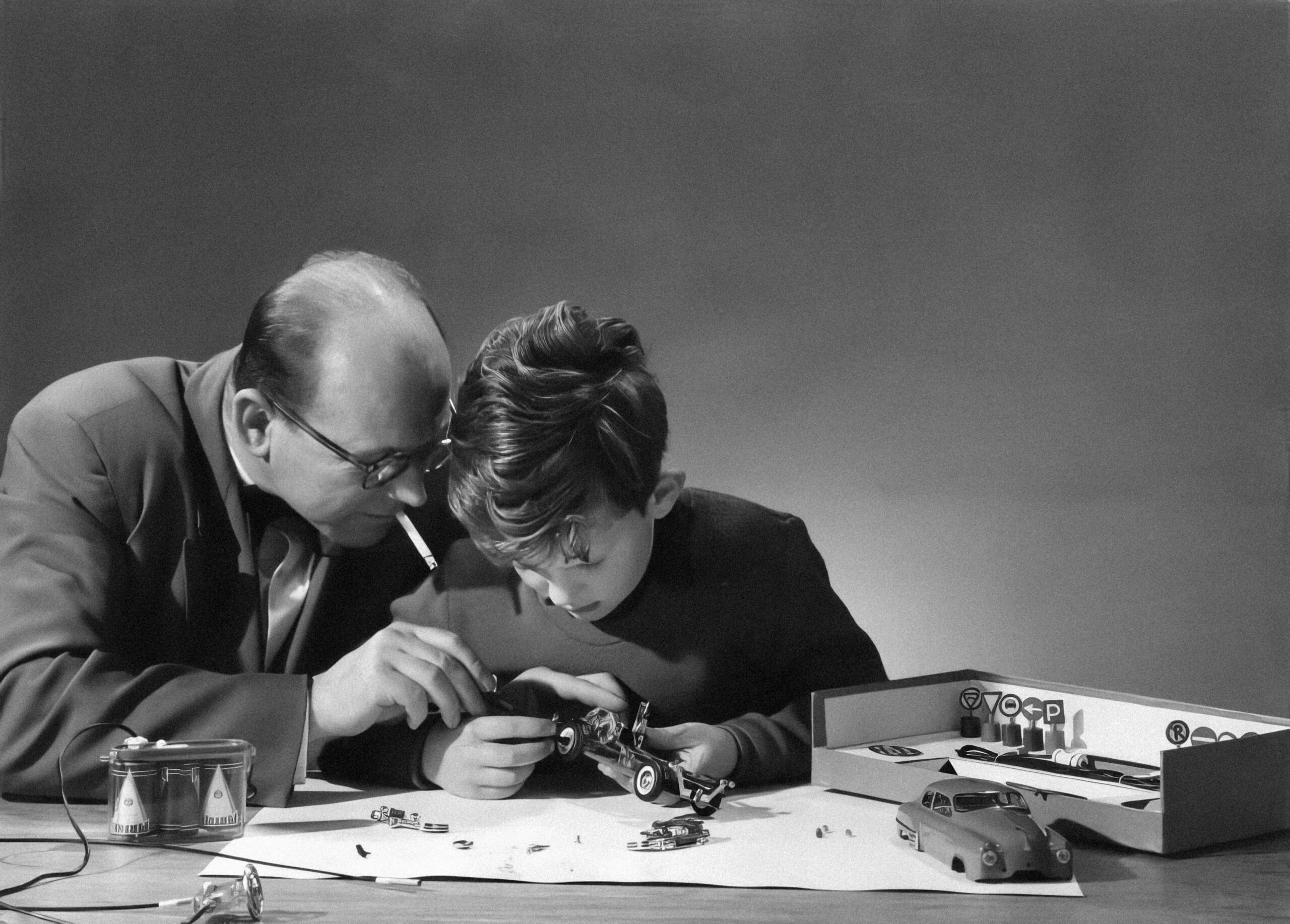Two people arguing over a patent document